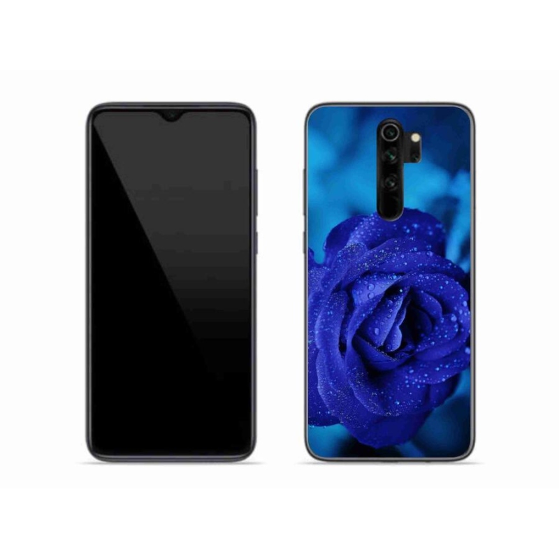 Gelový obal mmCase na mobil Xiaomi Redmi Note 8 Pro - modrá růže