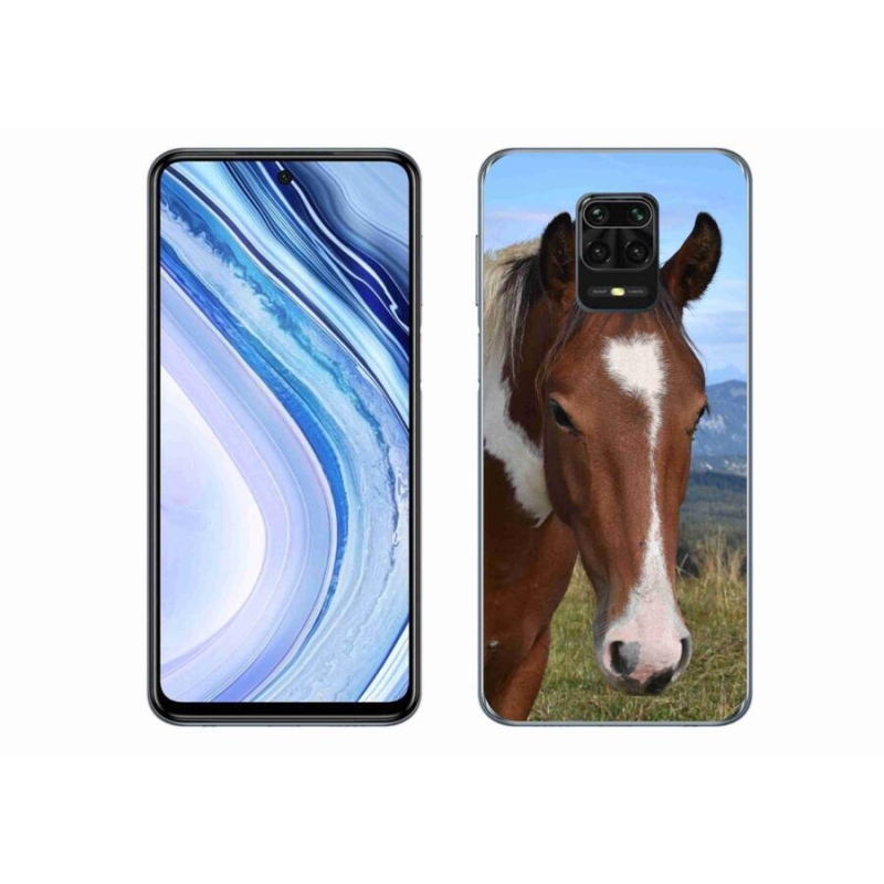 Gelový obal mmCase na mobil Xiaomi Redmi Note 9 Pro - hnědý kůň