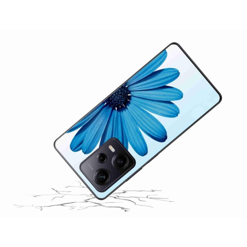 Gelový obal mmCase na Xiaomi Redmi Note 12 Pro+ 5G - modrá kopretina