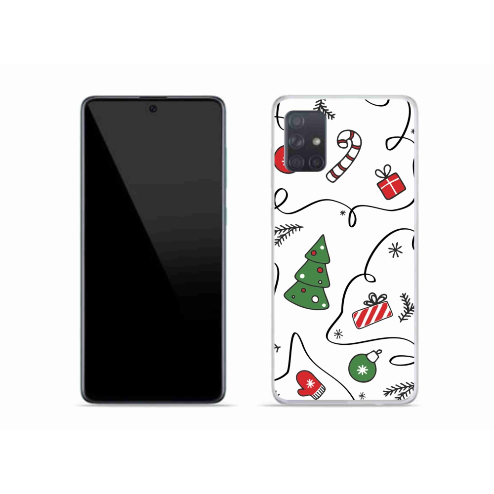 Gelový kryt mmCase na Samsung Galaxy A51 - vánoční motivy
