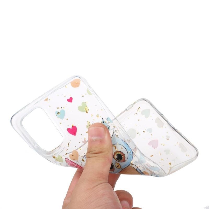 Glitter gelový obal na mobil Samsung Galaxy S20 Plus - pár soviček