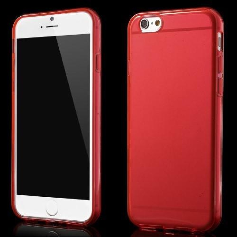 Gloss gelový obal na iPhone 6s Plus a 6 Plus - červený