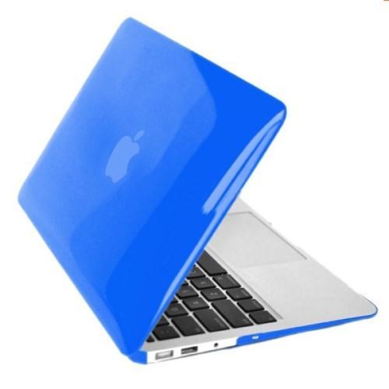 Gloss sada plastový obal, protiprachová zástrčka a chránič klávesnice na MacBook Air 13.3 - tmavěmodrý