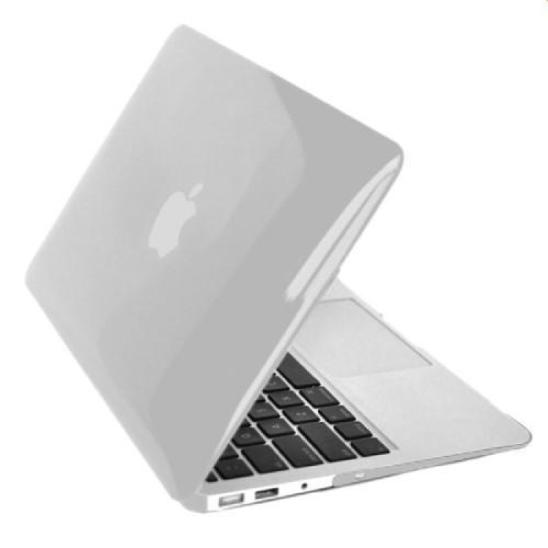 Gloss sada plastový obal, protiprachová zástrčka a chránič klávesnice na MacBook Air 13.3 - transparentní