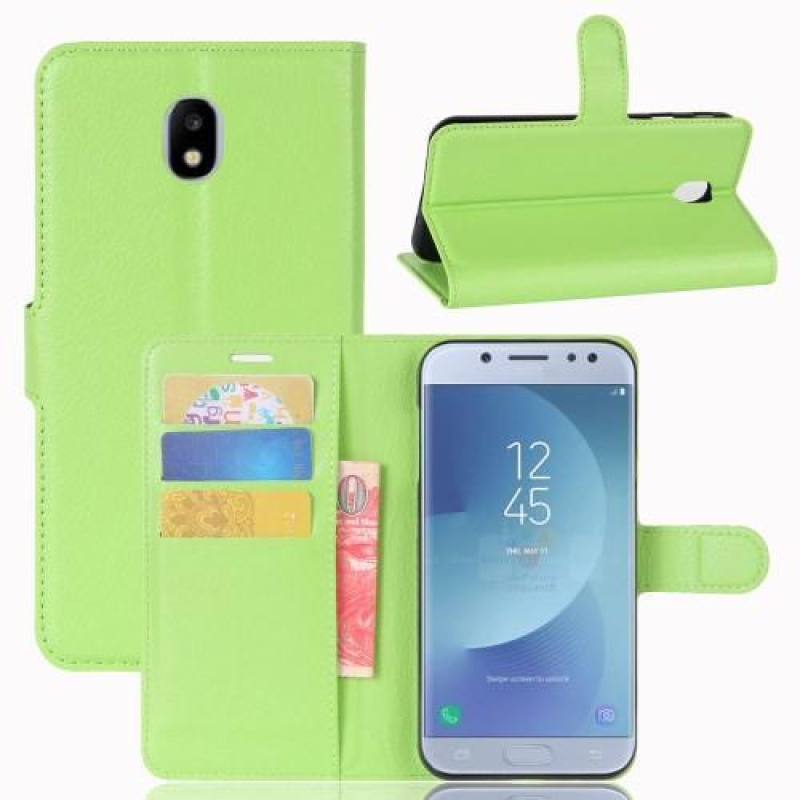 Grain knížkové pouzdro na mobil Samsung Galaxy J3 (2017) - zelené