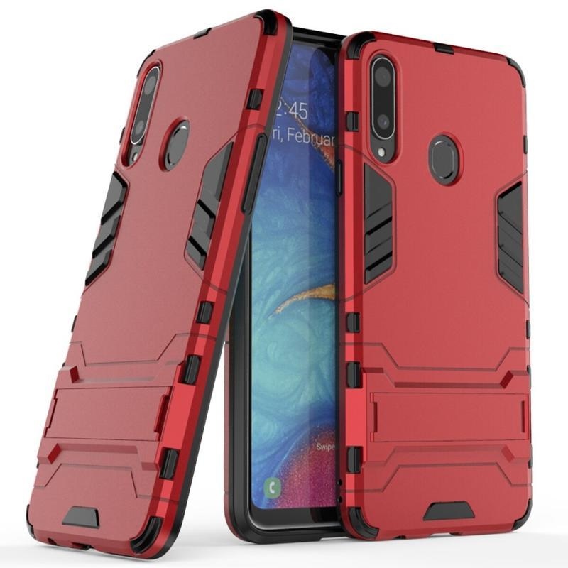 Guard odolný hybridní kryt na mobil Samsung Galaxy A20s - červený