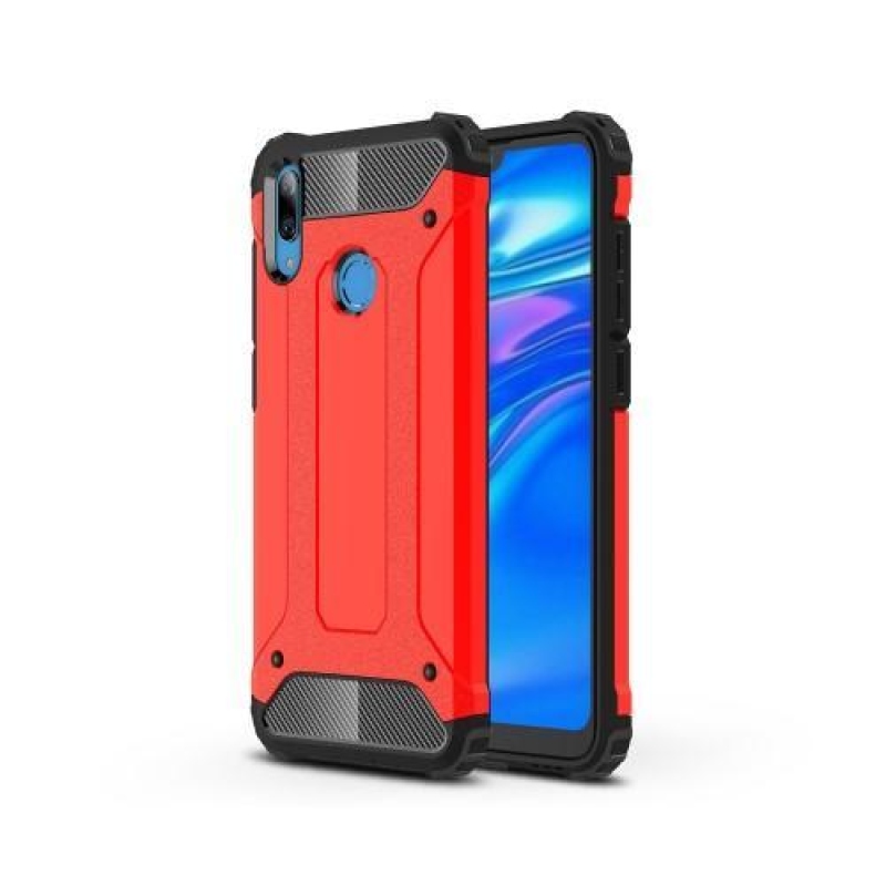 Guard odolný hybridní obal na mobil Huawei Y7 (2019) - červený