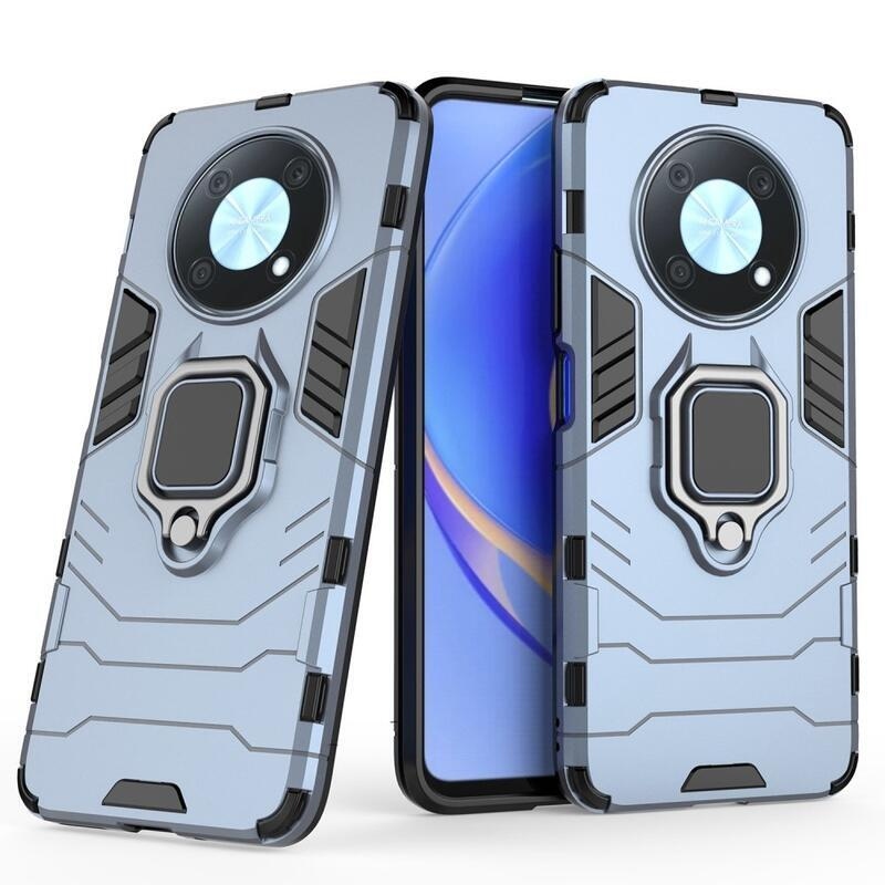 Guardy odolný hybridní kryt s úchopem na prst na mobil Huawei Nova Y90 - modrý