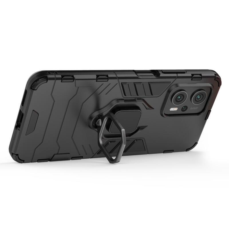 Guardy odolný hybridní kryt s úchopem na prst na mobil Xiaomi Poco X4 GT 5G - černý