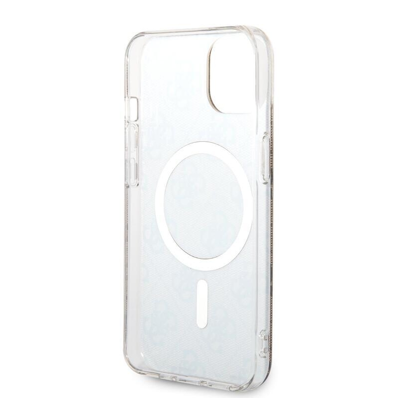 Guess 4G IML gelový obal s MagSafe na iPhone 13 - hnědý