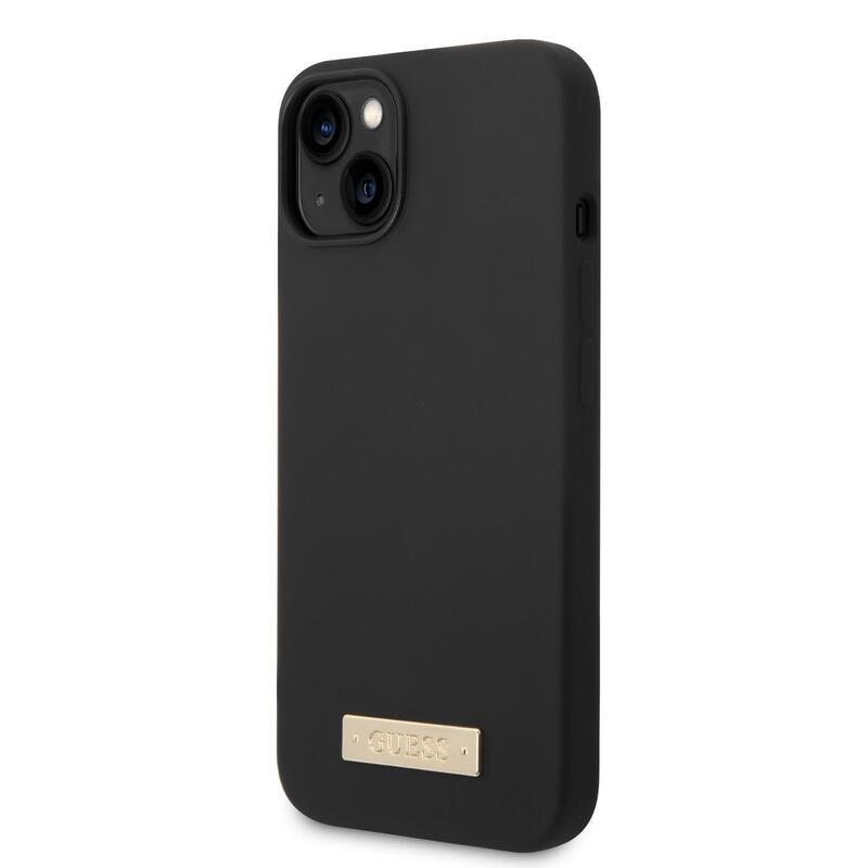 Guess silikonový obal s podporou MagSafe na iPhone 14 - černý