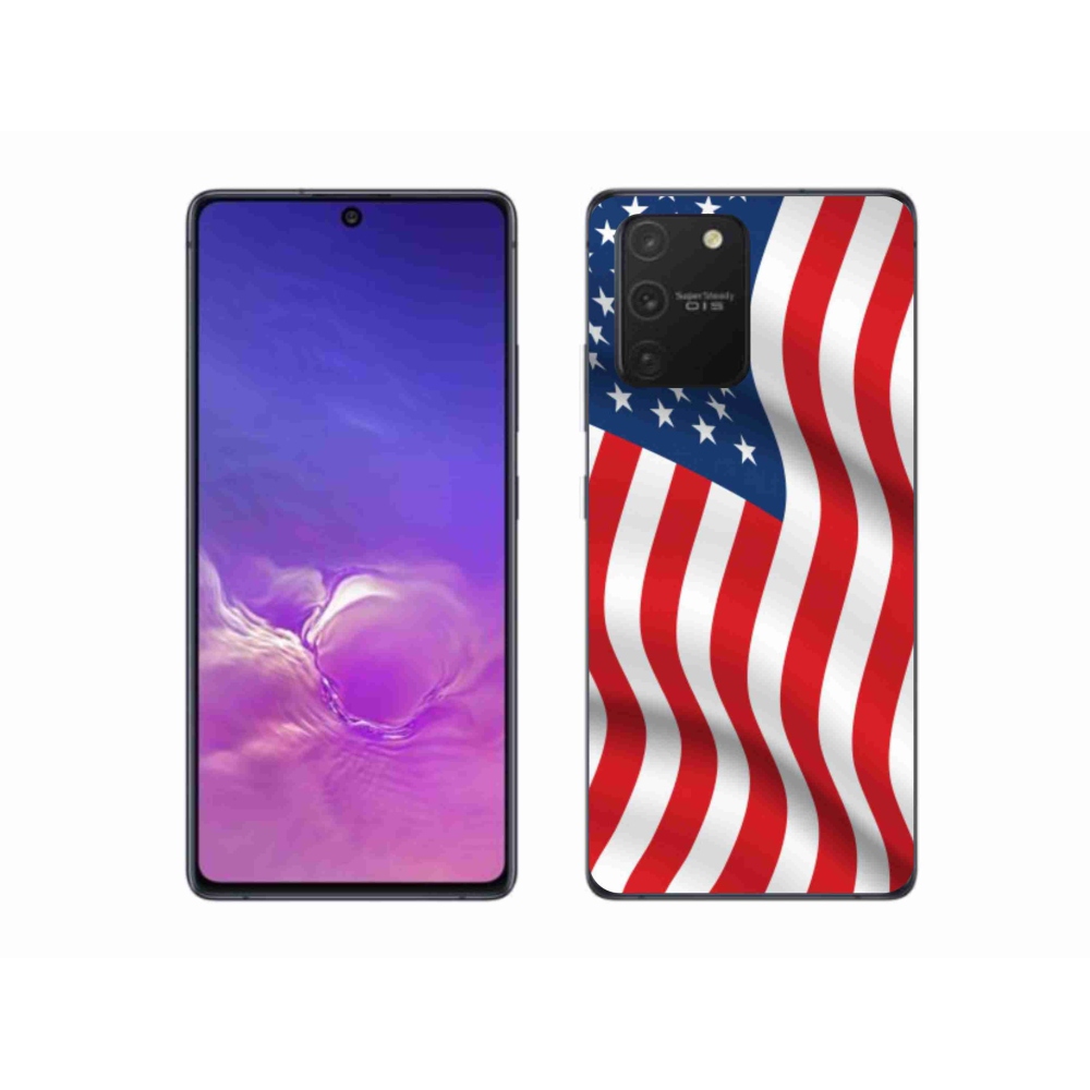 Gelový kryt mmCase na mobil Samsung Galaxy S10 Lite - USA vlajka
