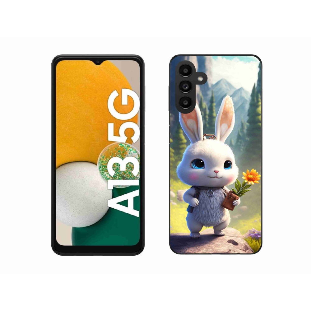 Gelový kryt mmCase na Samsung Galaxy A13 5G - roztomilý králíček