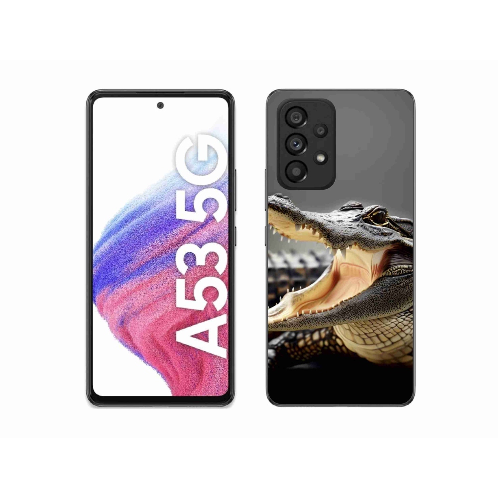 Gelový kryt mmCase na Samsung Galaxy A53 5G - krokodýl