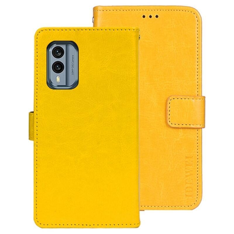 IDEWEI peněženkové pouzdro na mobil Nokia X30 5G - žluté