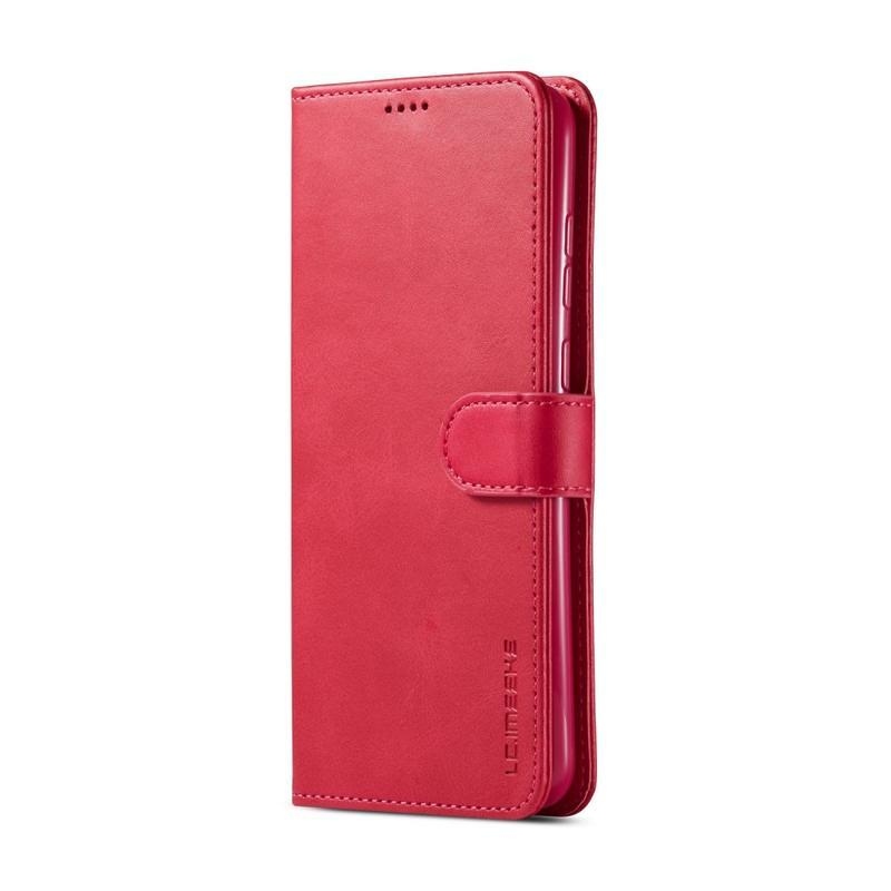 IMEEKE PU kožené peněženkové pouzdro na mobil Samsung Galaxy M11 - rose