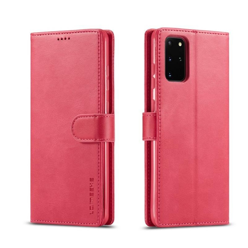 IMEEKE PU kožené peněženkové pouzdro na mobil Samsung Galaxy S20 Plus - rose