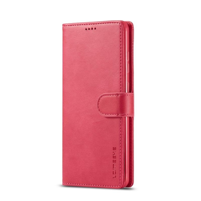 IMEEKE PU kožené peněženkové pouzdro na mobil Samsung Galaxy S20 Plus - rose