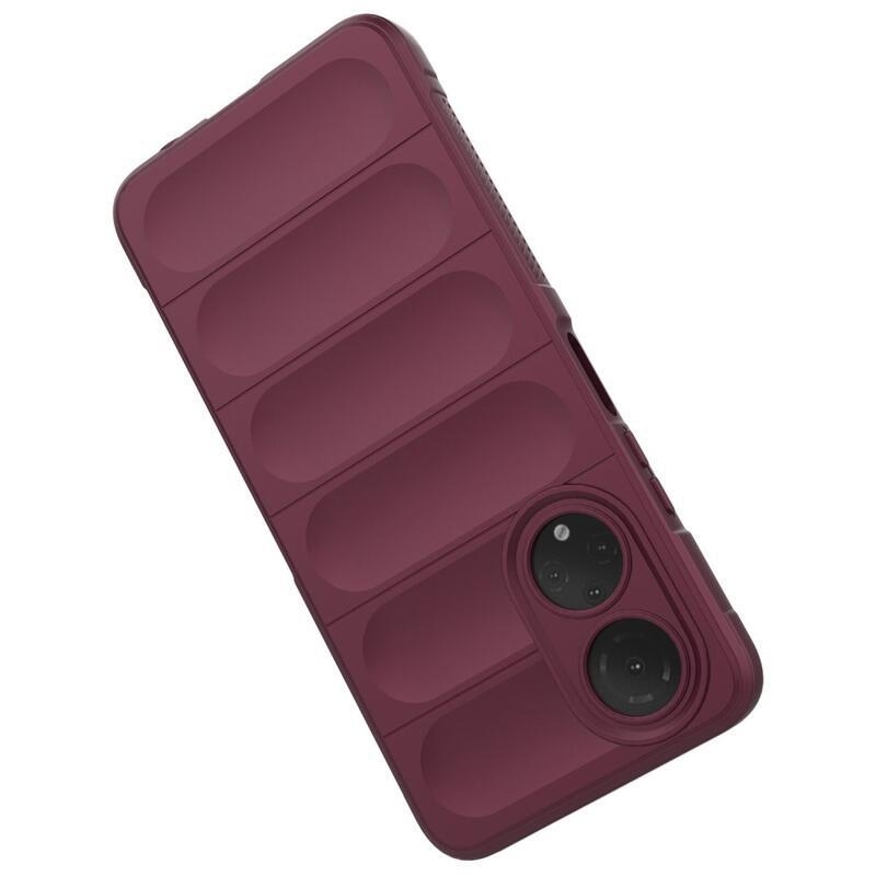 Impact odolný gelový obal na mobil Honor X7 - vínový