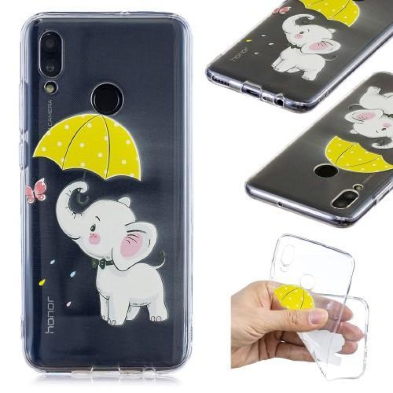 Interest gelový obal na mobil Honor 10 Lite a Huawei P Smart (2019) - slon