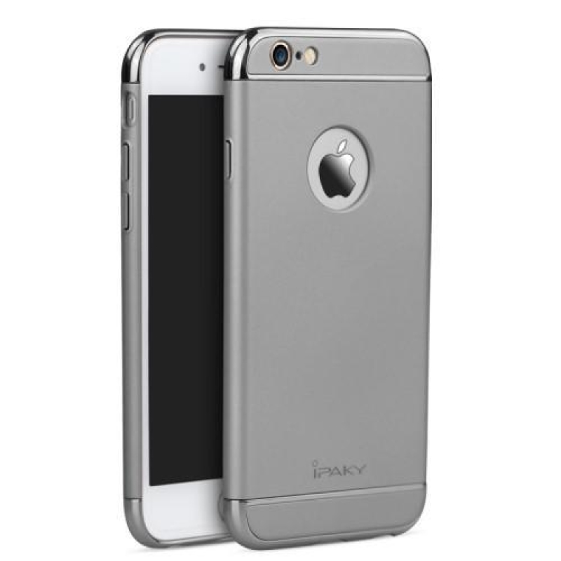 iPaky 3v1 odolný plastový obal na iPhone 6 Plus a iPhone 6s Plus - šedý