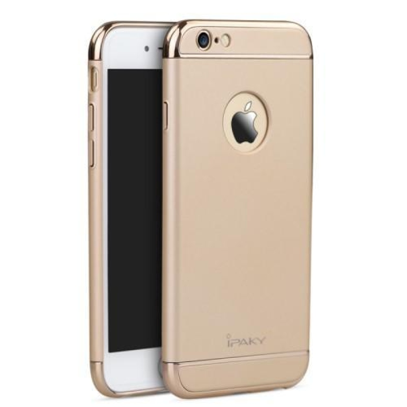 iPaky 3v1 odolný plastový obal na iPhone 6 Plus a iPhone 6s Plus - zlatý