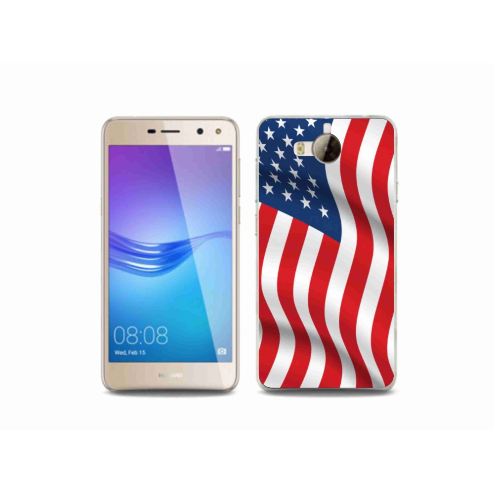 Gelový kryt mmCase na mobil Huawei Y6 (2017) - USA vlajka