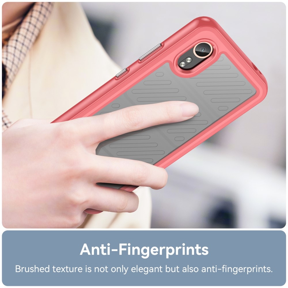 Gelový obal s pevnými zády na Samsung Galaxy Xcover 7 - červený