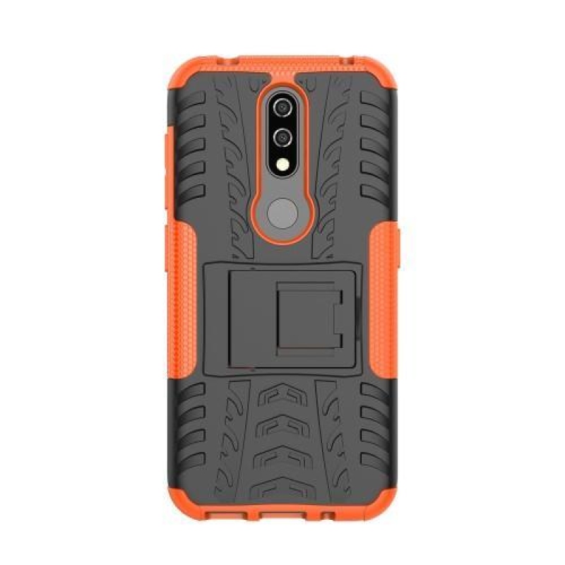 Kick hybridní odolný obal na mobil Nokia 4.2 - oranžový