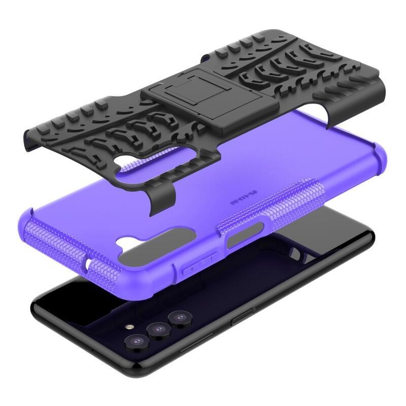 Kick odolný hybridní kryt na mobil Samsung Galaxy A13 5G/Galaxy A04s (164.7 x 76.7 x 9.1 mm) - fialový