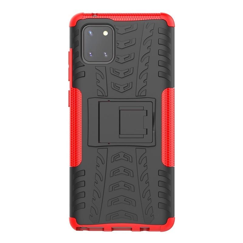 Kick odolný hybridní kryt na mobil Samsung Galaxy Note 10 Lite - červený