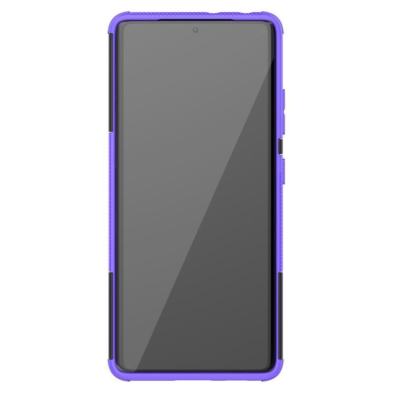 Kick odolný hybridní kryt na mobil Samsung Galaxy S21 Ultra 5G - fialový