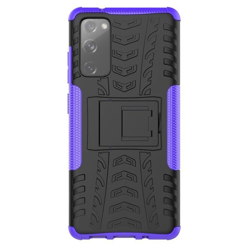Kick odolný hybridní kryt pro telefon Samsung Galaxy S20 FE/FE 5G - fialový