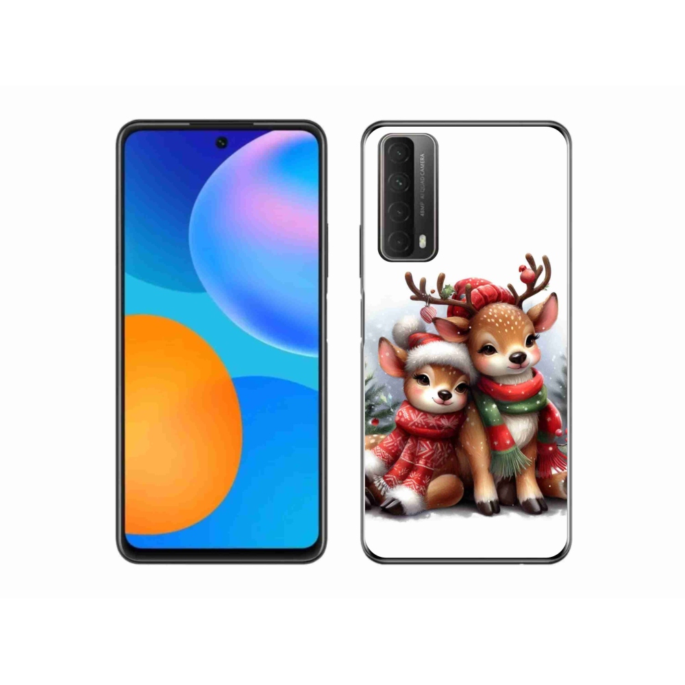 Gelový kryt mmCase na Huawei P Smart (2021) - vánoční sobi