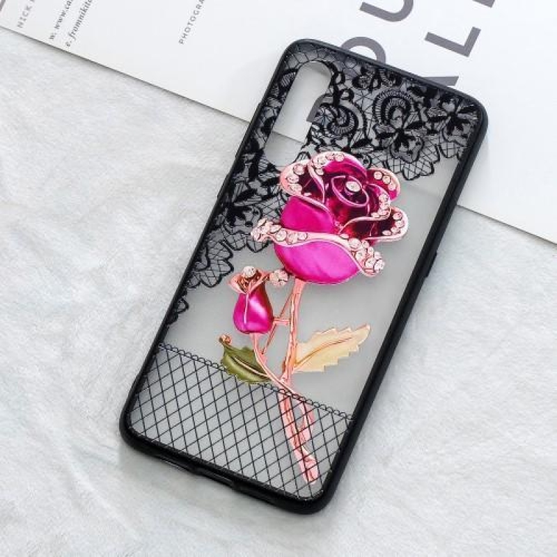 Lace silikonový obal pro Xiaomi Mi 9 - růže