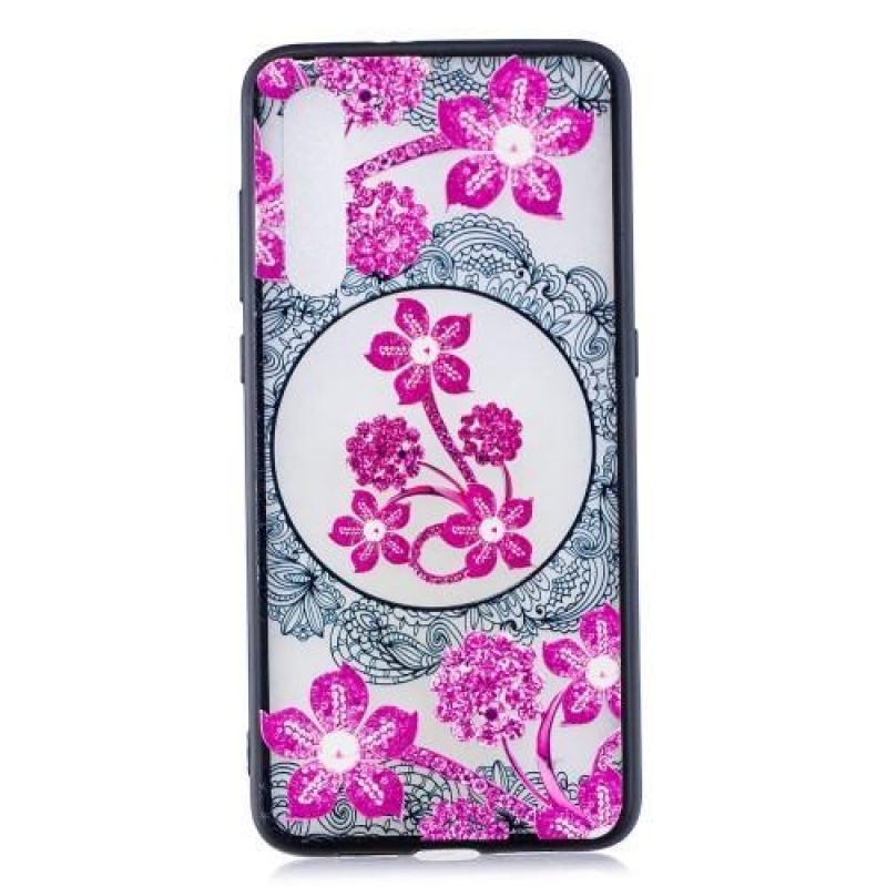 Lace silikonový obal pro Xiaomi Mi 9 - růžová květina