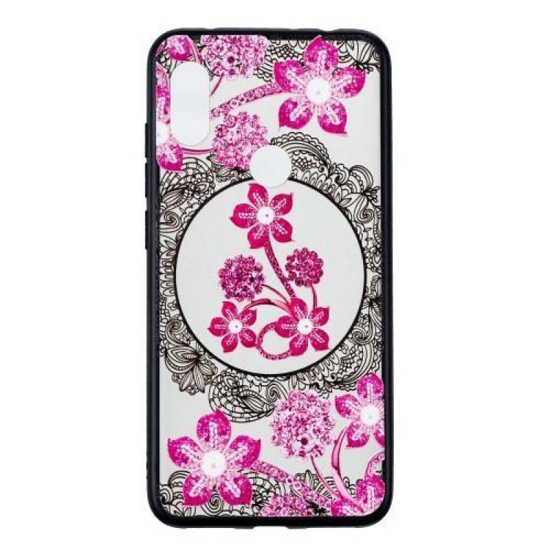 Lace silikonový obal pro Xiaomi Redmi Note 6 Pro - růžové květy