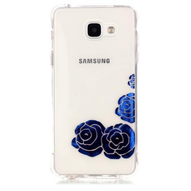 Laque gelový obal na mobil Samsung Galaxy A3 (2016) - modré růže