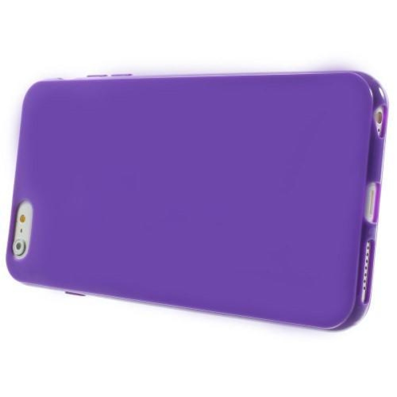 Lesklý gelový obal na iPhone 6s Plus a 6 Plus - fialový