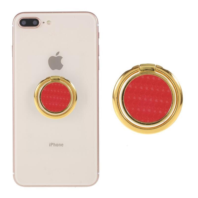 LGD držák na prst na mobilní telefon - červený/zlatý