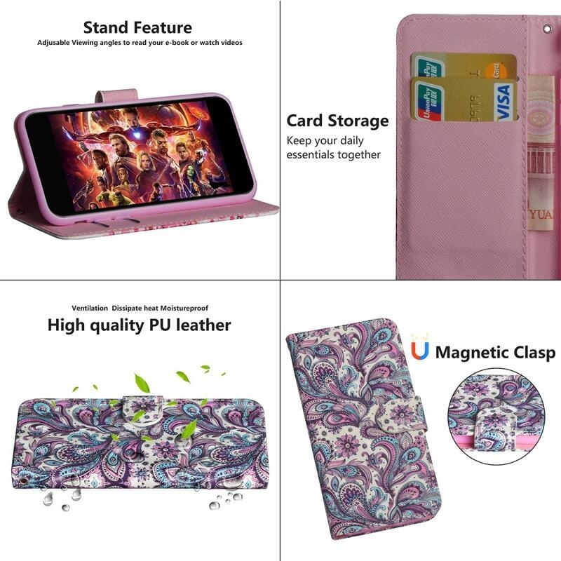 Light peněženkové pouzdro pro mobil Samsung Galaxy A50/A30s - kašmírový vzor