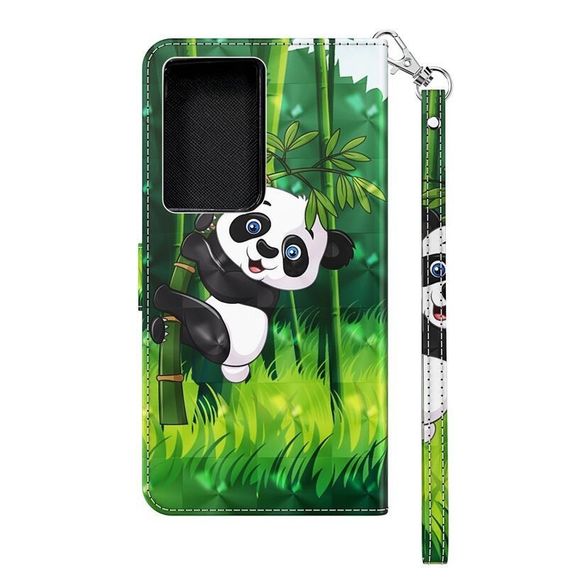 Light peněženkové pouzdro pro mobil Samsung Galaxy S21 Ultra 5G - panda
