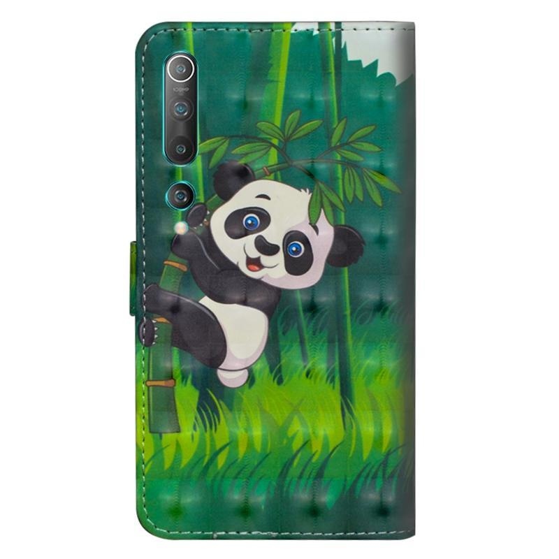 Light PU kožené peněženkové pouzdro na mobil Xiaomi Mi 10/Mi 10 Pro - panda