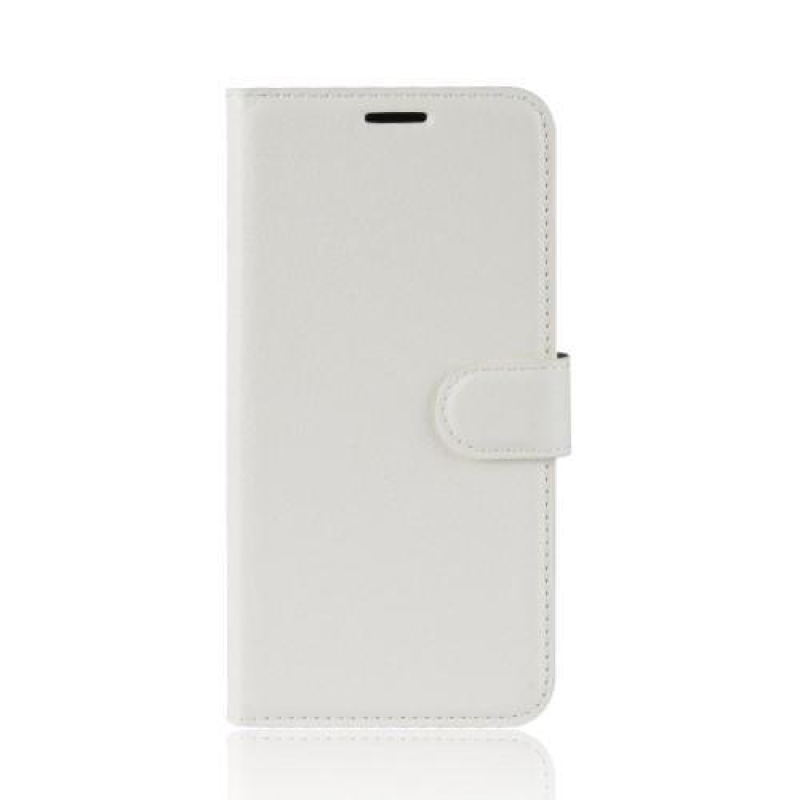 Litch PU kožené peněženkové pouzdro na Samsung Galaxy S10e - bílé