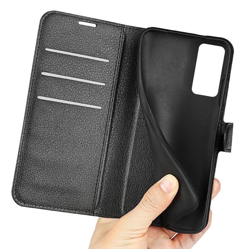 Litch PU kožené peněženkové pouzdro pro mobil Xiaomi 12/12X - černé