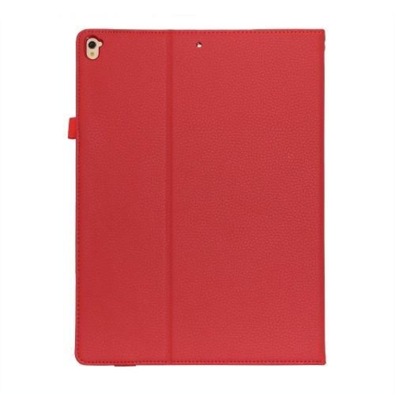 Litch PU kožené pouzdro s funkcí stojánku na iPad Pro 12.9 (2017) - červené