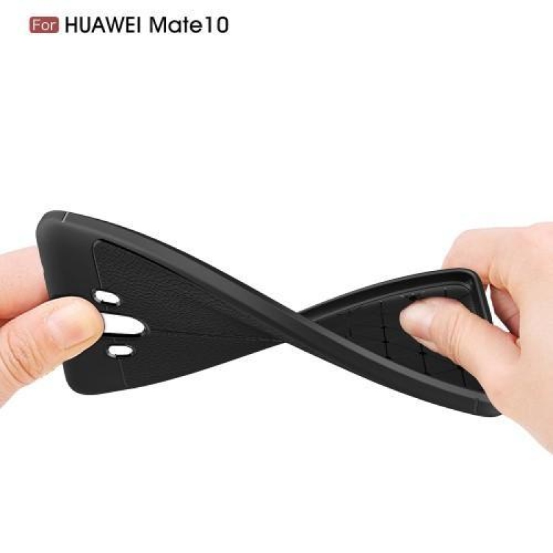 Litchi gelový obal na Huawei Mate 10 - antracitový