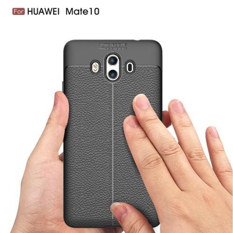 Litchi gelový obal na Huawei Mate 10 - šedý