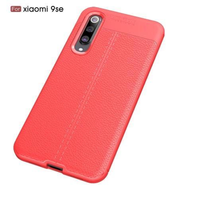 Litchi gelový obal na mobil Xiaomi Mi 9 SE - červený
