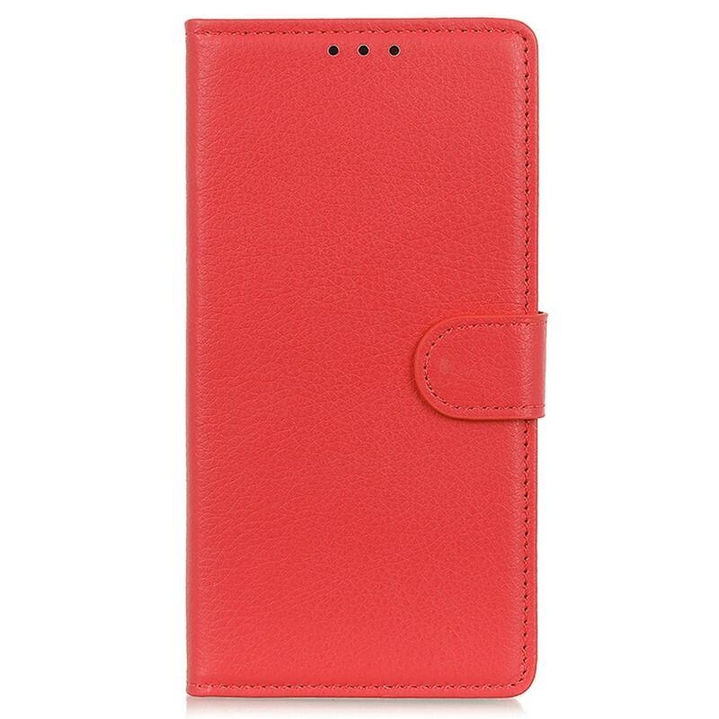 Litchi knížkové pouzdro na Xiaomi 13 - červené